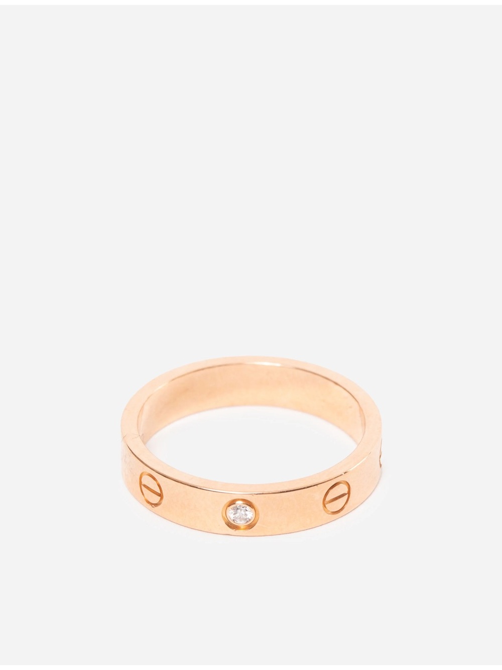 Cartier Love Ring Small, 1 Diamond 18K Rose Gold #55